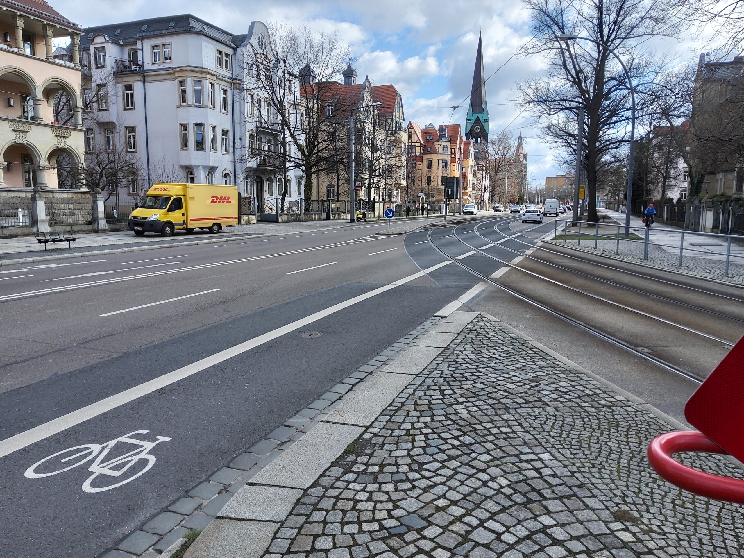 Verkehrsführung während der Bauzeit und Verkehrstechnik Fetscherplatz